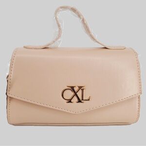CXL Christian Lacroix Liane Matte Patent Top Handle Nude Crossbody Bag CXLH24986